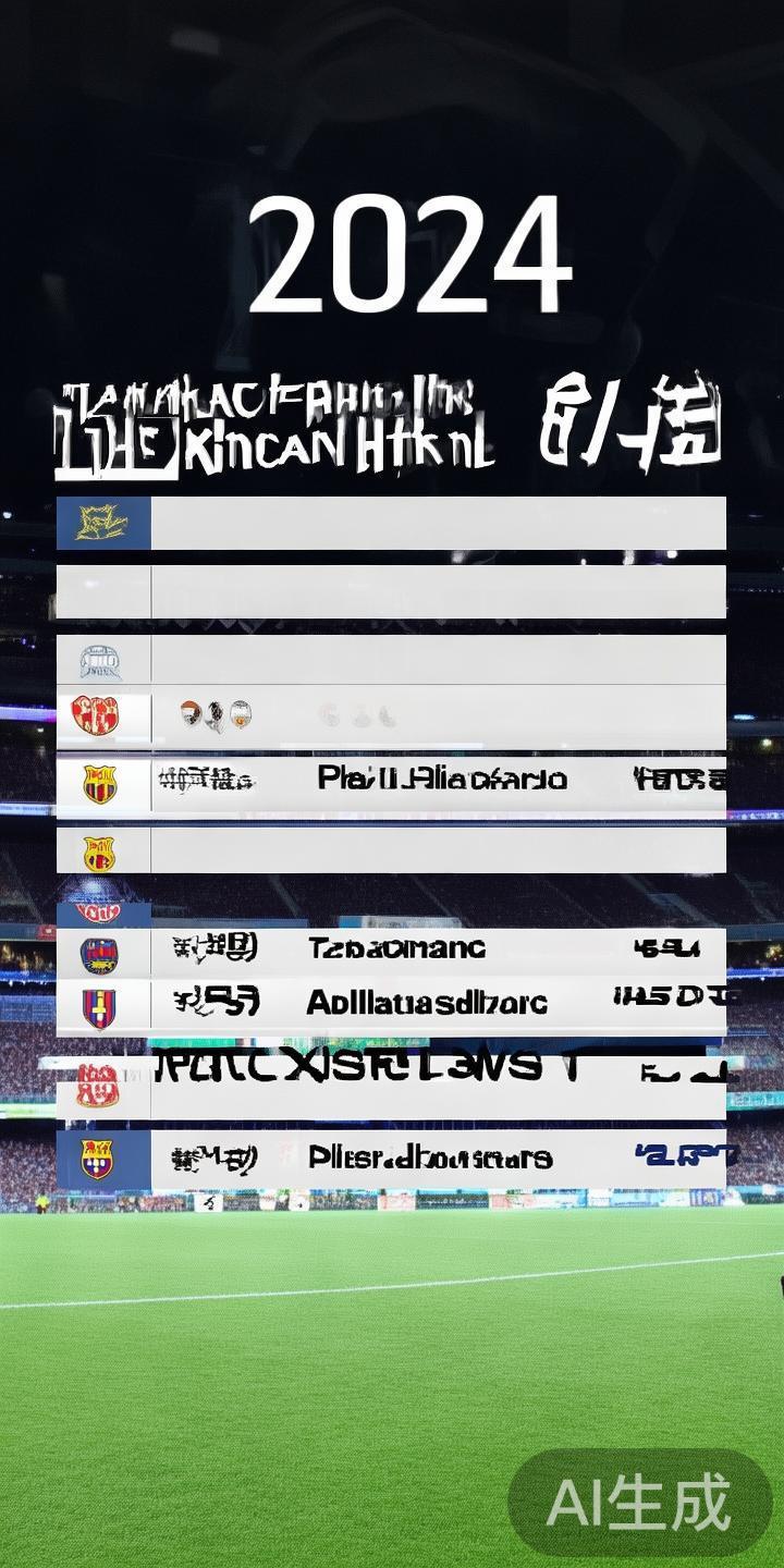 2024赛季西甲联赛最新排名及万博体育B实时排名情况全面分析与展望 在2024赛季的比赛中,排名榜首的队伍依然保持强势